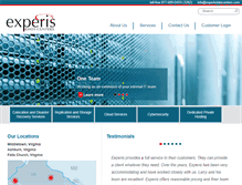 Tablet Screenshot of experisdatacenters.com